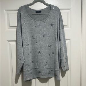Lane Bryant Heather Gray Top